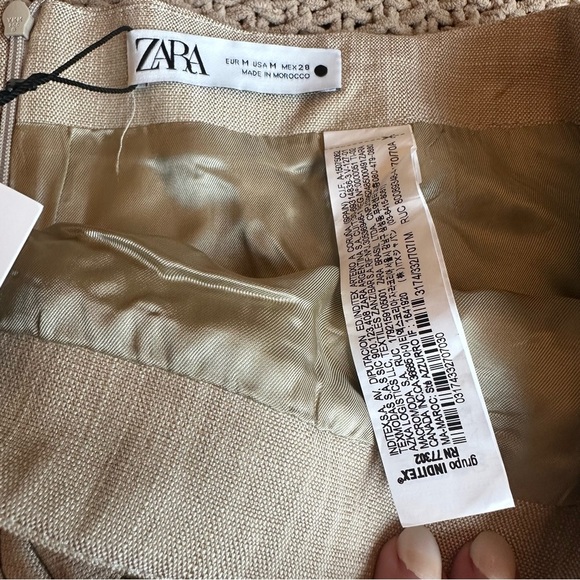 Zara NEW Floral Mini Skirt Limited Edition Influencer Fav Viral Women’s Sz M - Picture 5 of 11